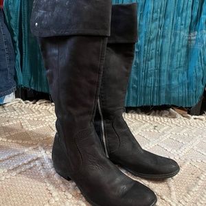 Born Black Leather Riding Dress Boots size 9.5